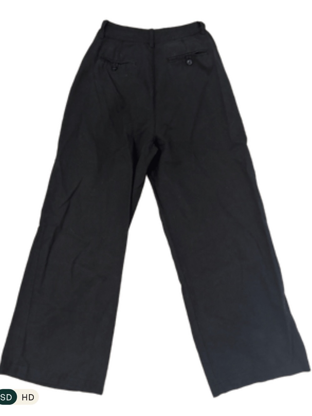 Madewell Wide Leg Trouser in Black - Picture 2 of 2